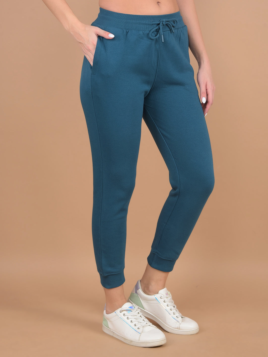 Blue Joggers-Women Trackpants-Crimsoune Club