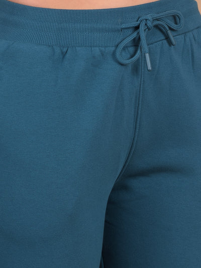 Blue Joggers-Women Trackpants-Crimsoune Club