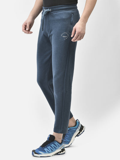 Navy Blue Track Pants-Men Track Pants-Crimsoune Club