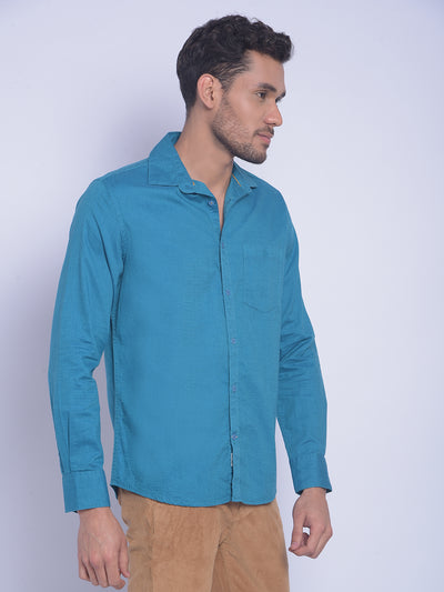 Blue Shirt-Men Shirts-Crimsoune Club