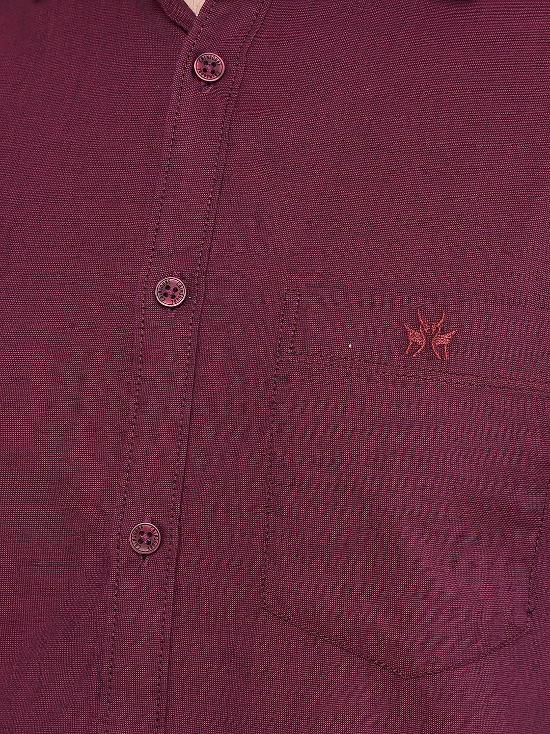 Maroon 100% Cotton Shirt