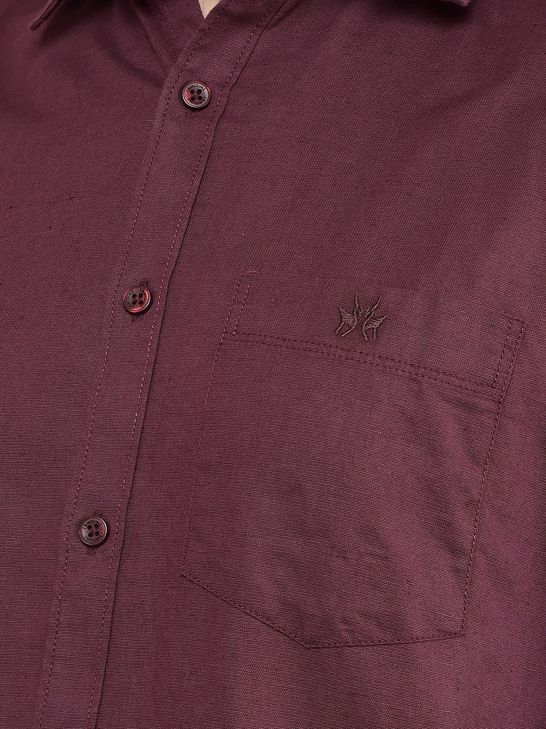 Wine Linen Shirt