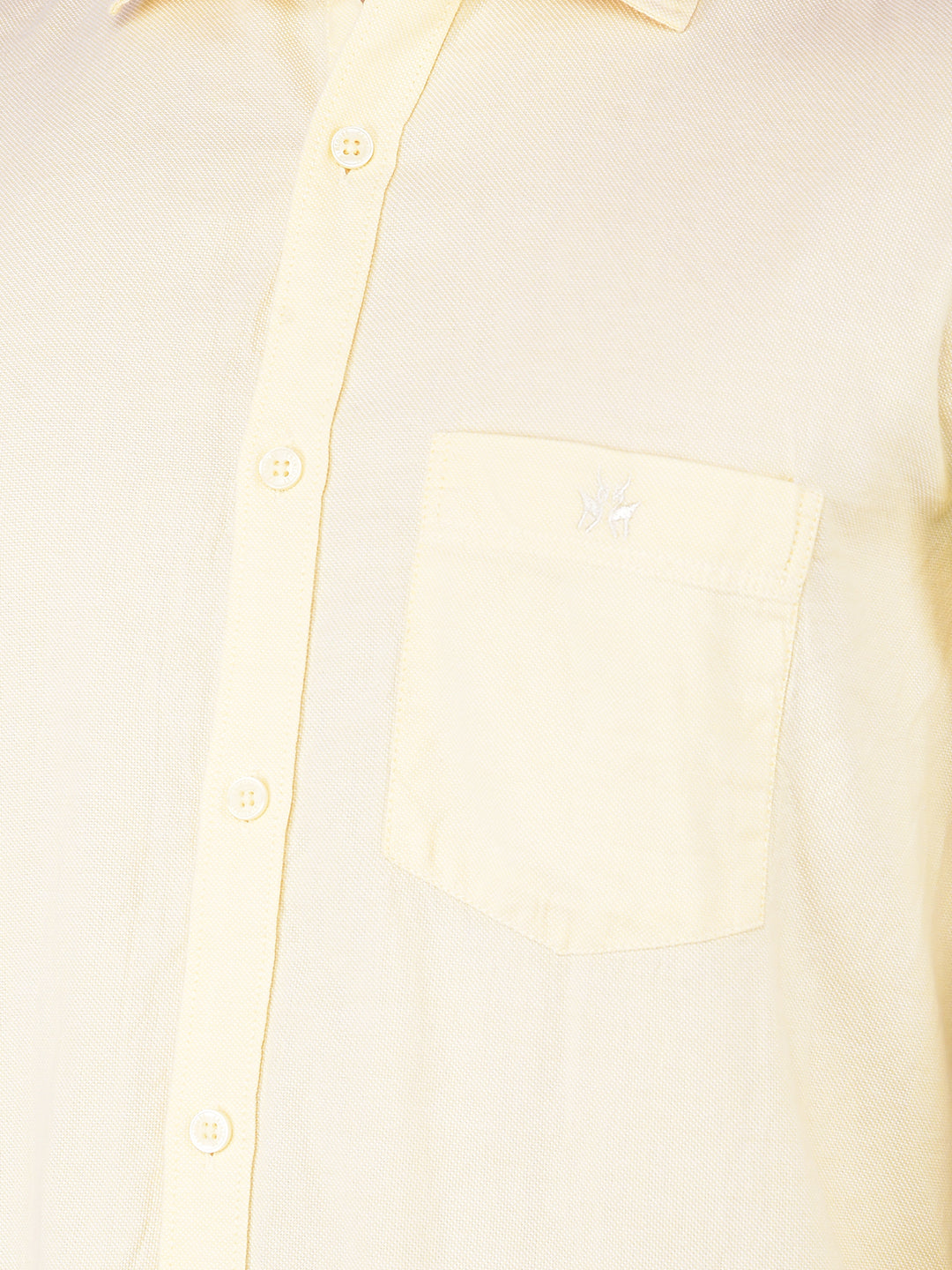 Yellow 100% Cotton Shirt-Men Shirts-Crimsoune Club