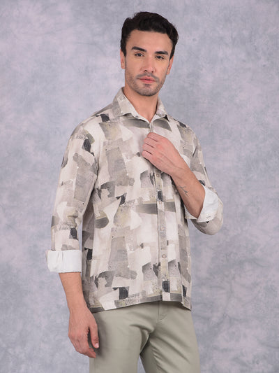 Multi-Color Printed 100% Cotton Shirt-Men Shirts-Crimsoune Club