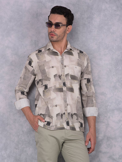 Multi-Color Printed 100% Cotton Shirt-Men Shirts-Crimsoune Club