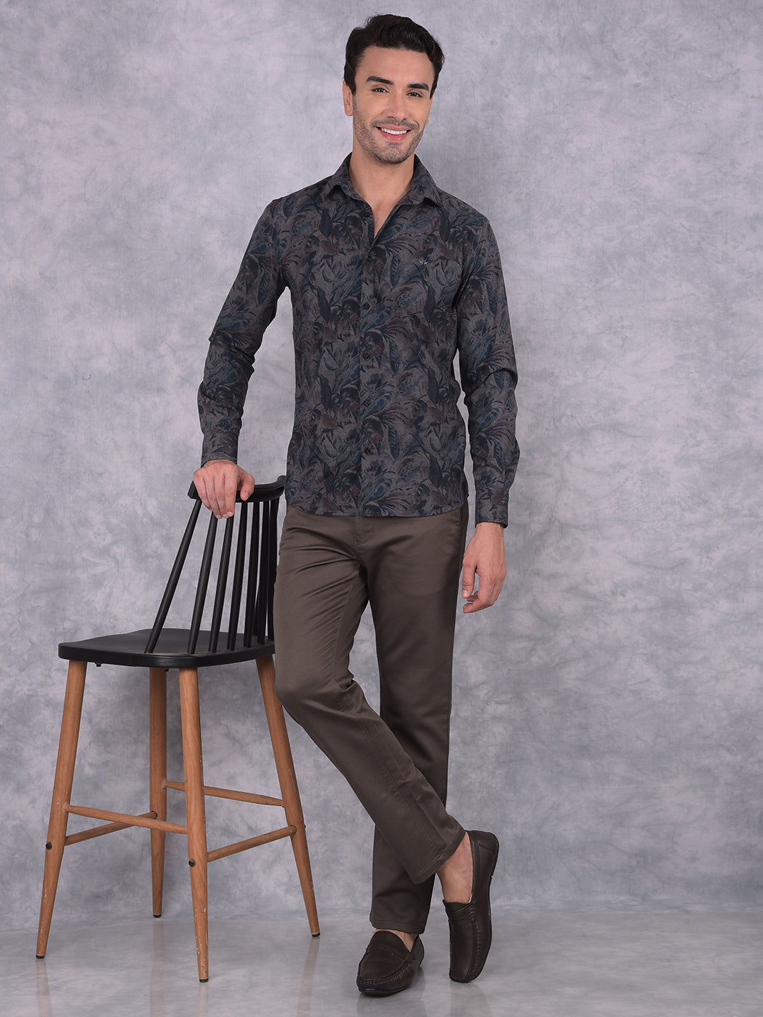 Multi-Color Floral Print Shirt-Men Shirts-Crimsoune Club