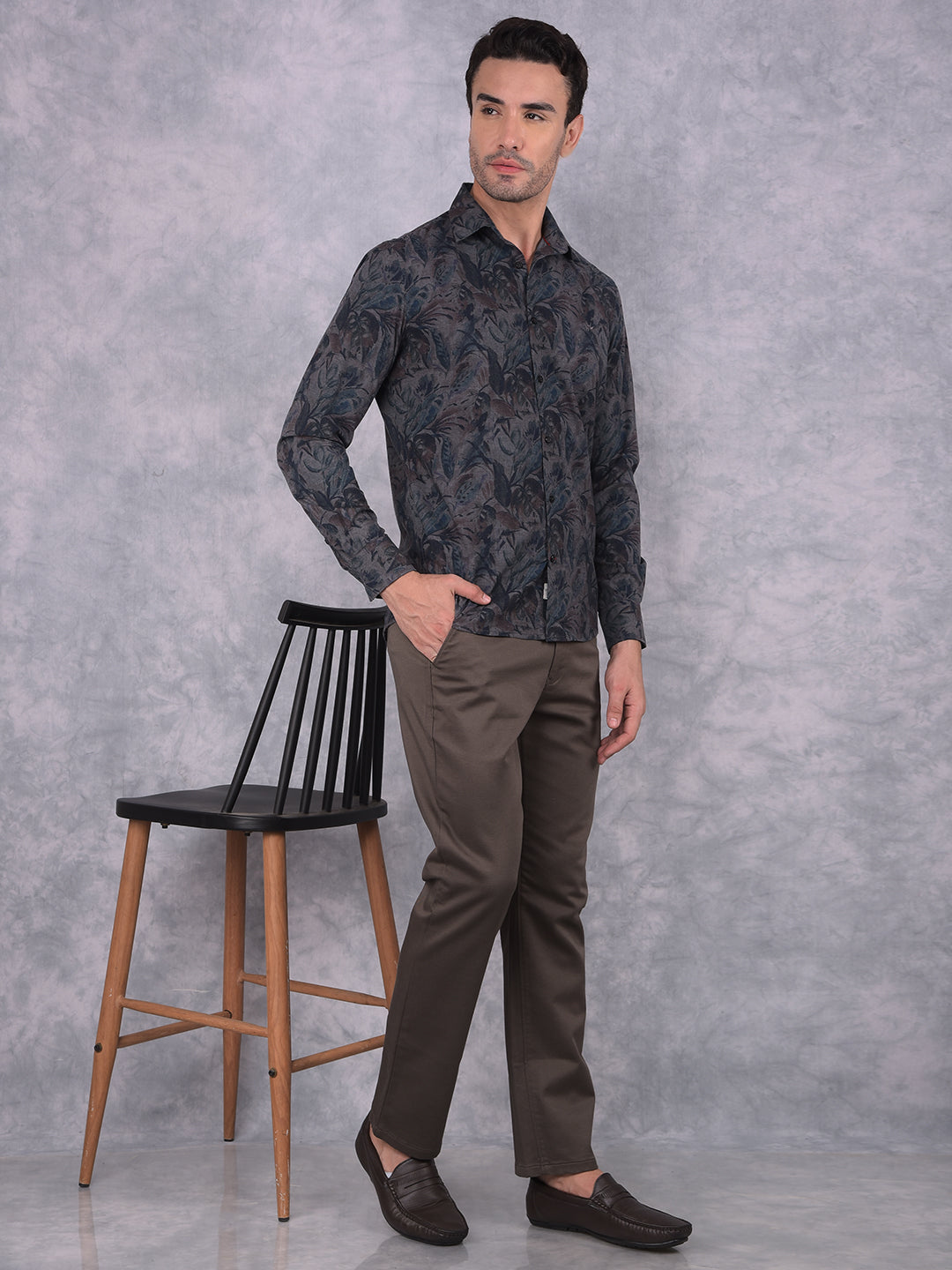 Multi-Color Floral Print Shirt-Men Shirts-Crimsoune Club