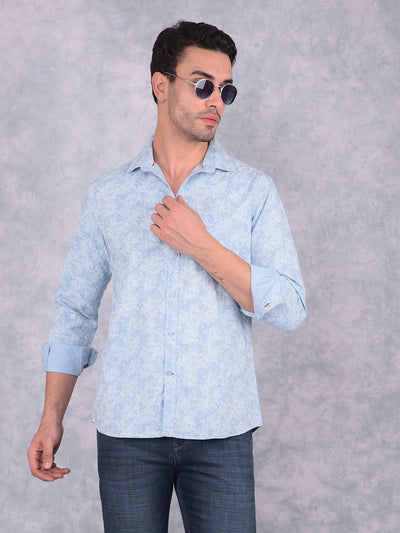 Blue Printed Shirt