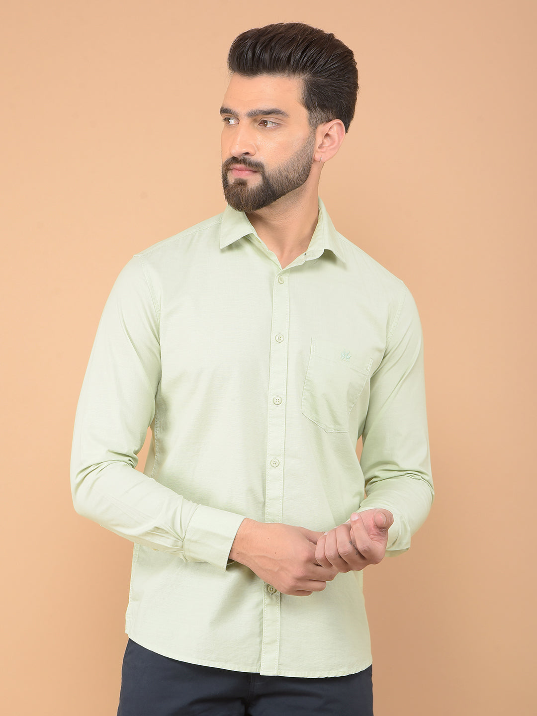 Green Shirt-Men Shirts-Crimsoune Club