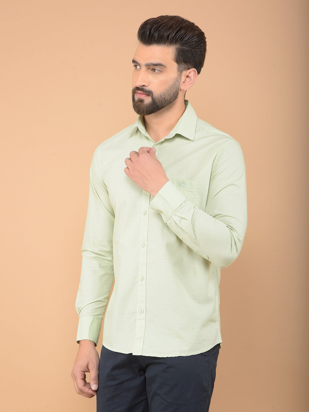 Green Shirt-Men Shirts-Crimsoune Club