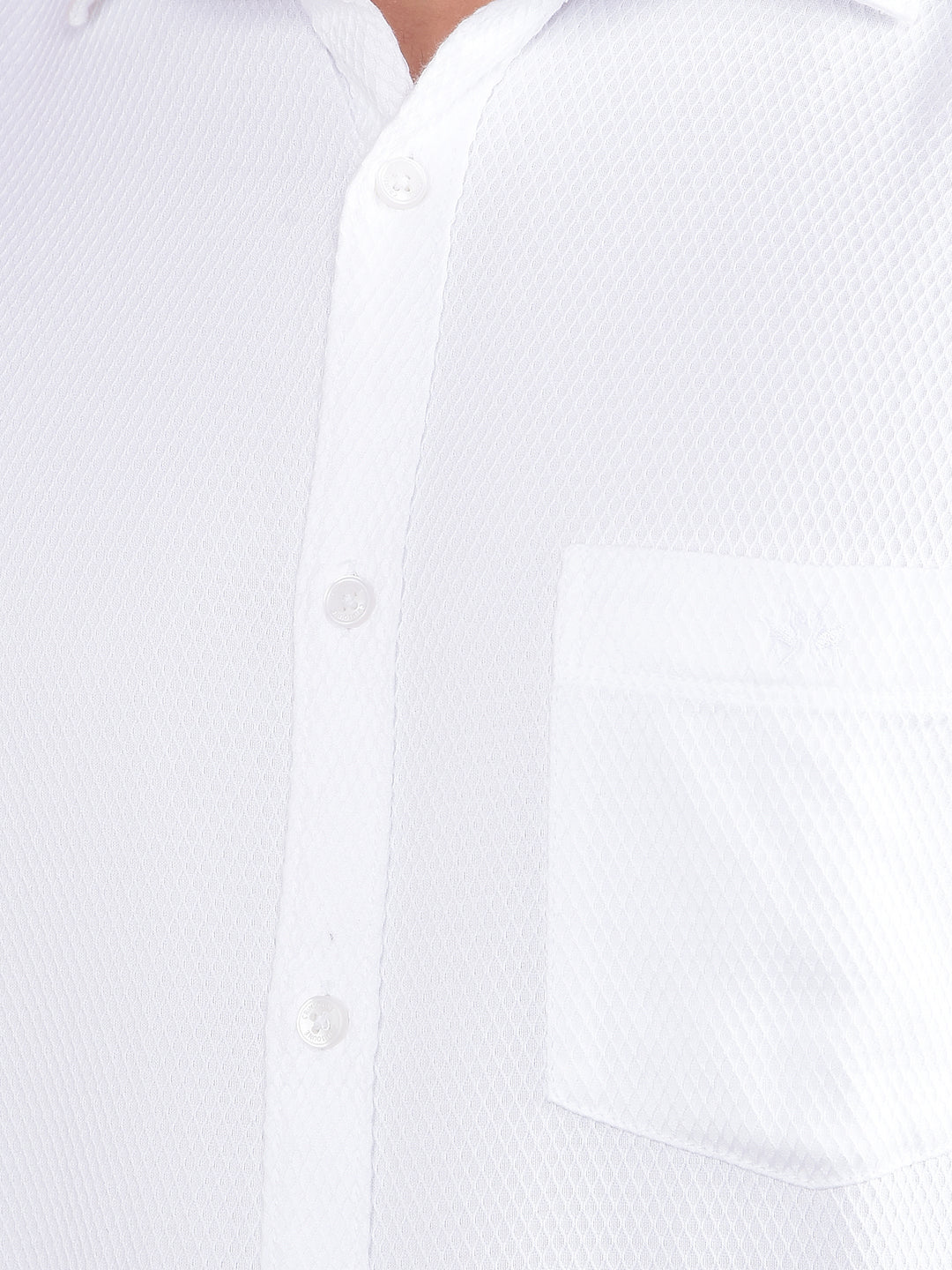 White Printed 100% Cotton Shirt-Men Shirts-Crimsoune Club