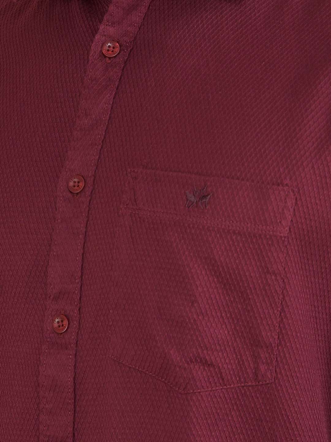 Maroon 100% Cotton Shirt-Men Shirts-Crimsoune Club