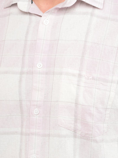 Pink Checked 100% Cotton Shirt