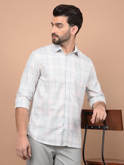 Multi-Color Checked 100% Cotton Shirt