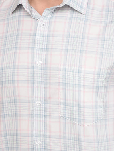 Multi-Color Checked 100% Cotton Shirt