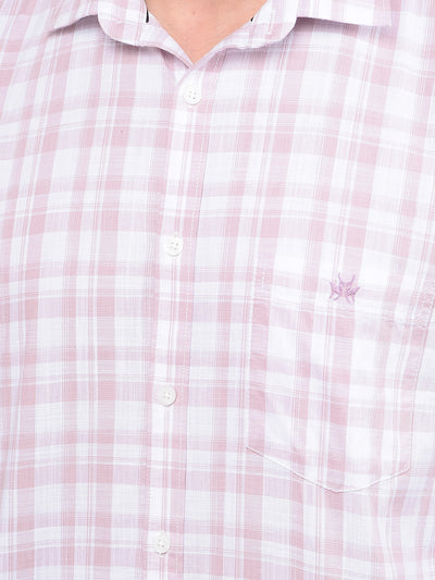 Pink Checked 100% Cotton Shirt