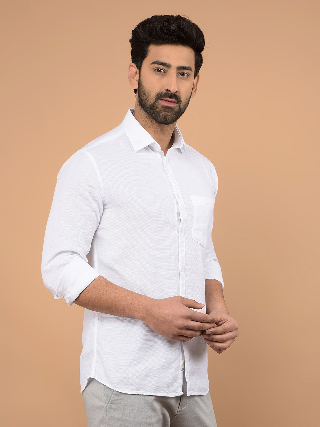 White Shirt-Men Shirts-Crimsoune Club