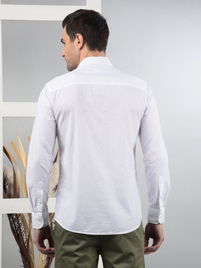 White Printed Shirt-Men Shirts-Crimsoune Club