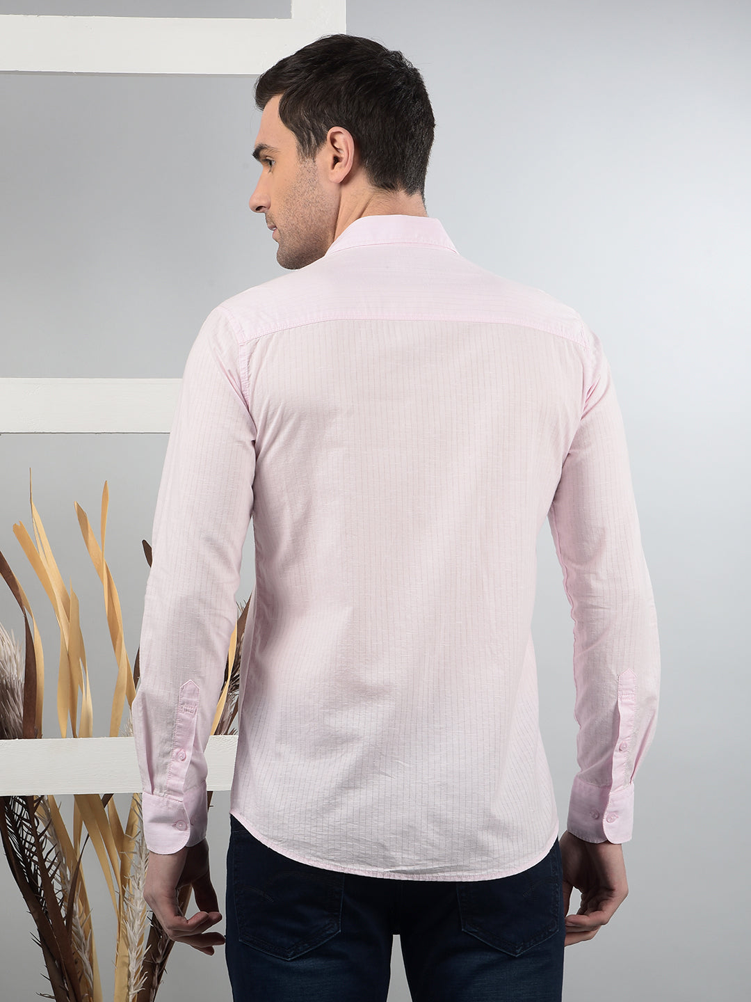 Pink Printed Shirt-Men Shirts-Crimsoune Club