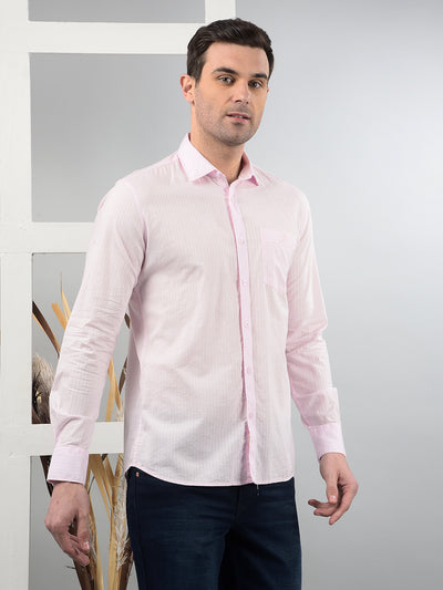 Pink Printed Shirt-Men Shirts-Crimsoune Club