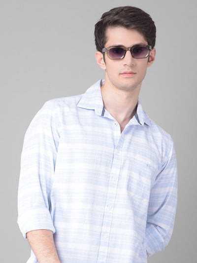 Blue Striped Shirt-Men Shirts-Crimsoune Club