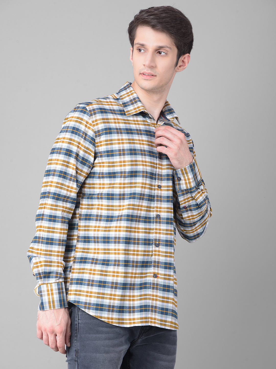 Multi Checked Shirt-Men Shirts-Crimsoune Club