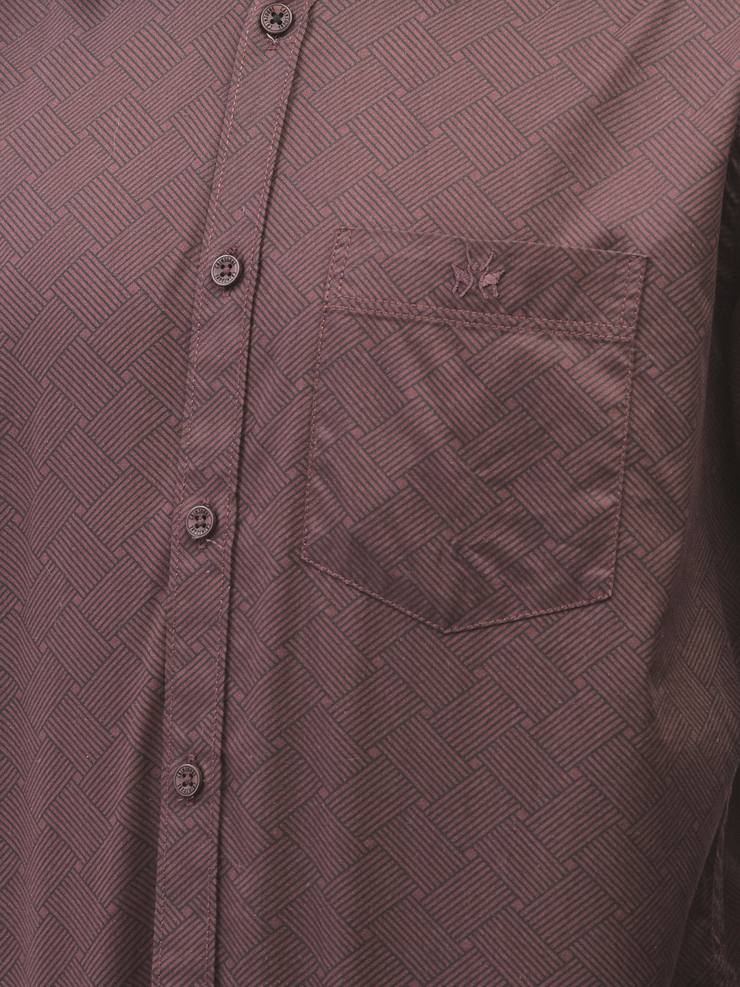 Maroon Printed Shirt-Men Shirts-Crimsoune Club