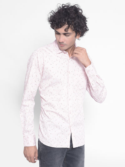 Pink Printed Shirt-Men Shirts-Crimsoune Club