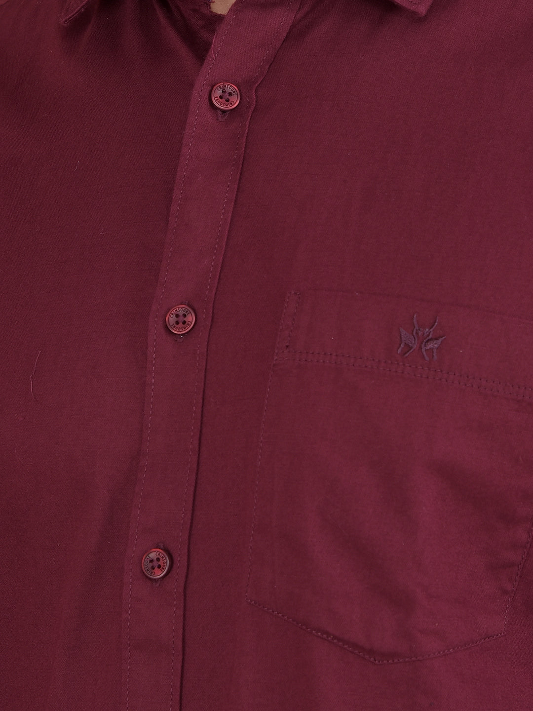 Maroon 100% Cotton Shirt-Men Shirts-Crimsoune Club