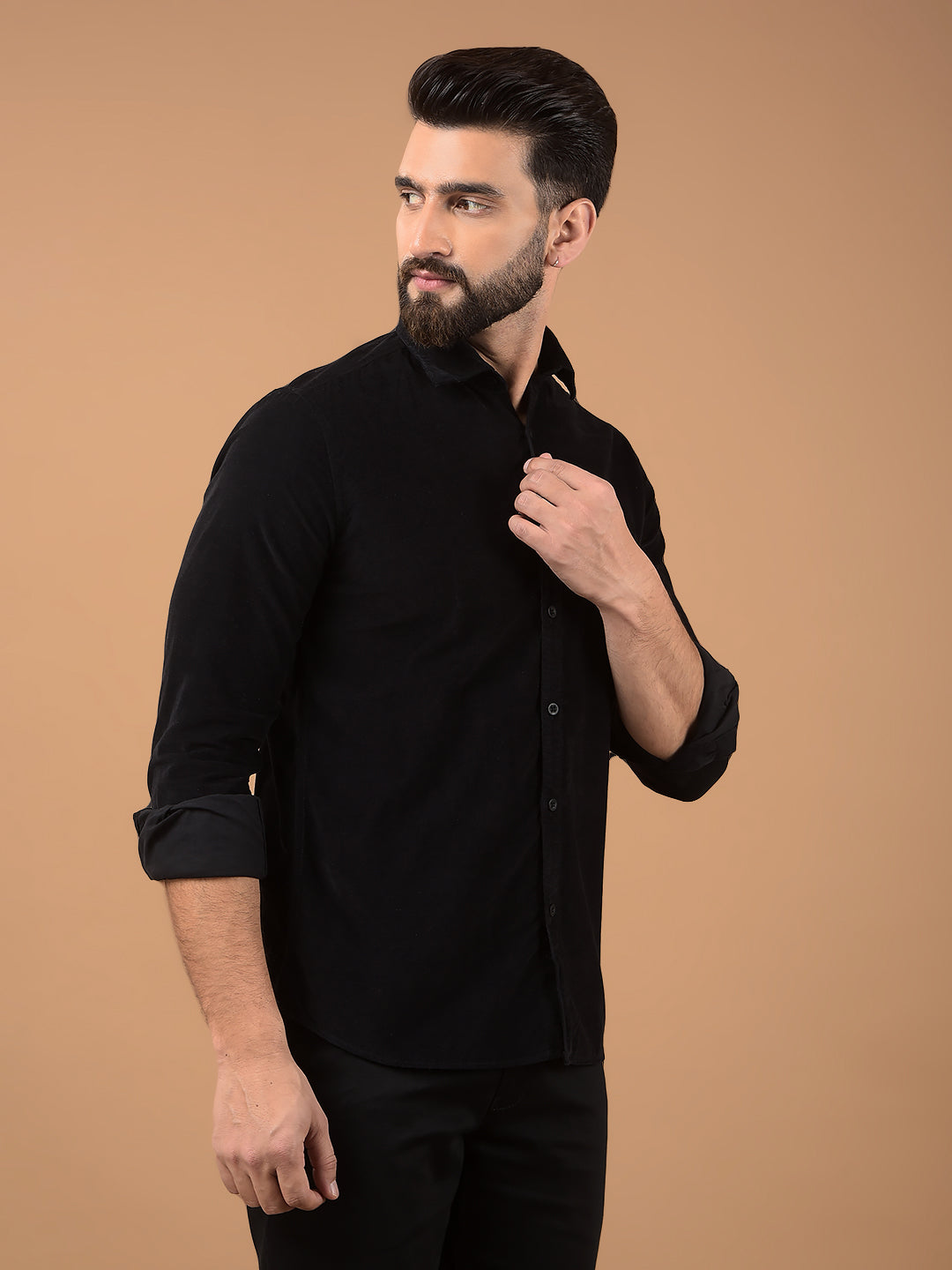 Black Corduroy Shirt