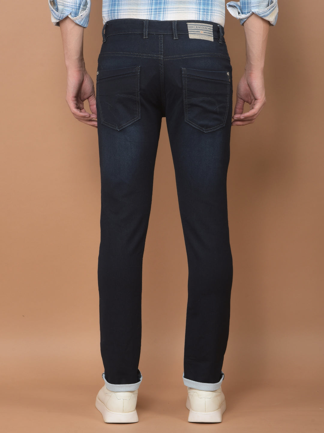 Heavy-Wash Blue Denims-Men Jeans-Crimsoune Club