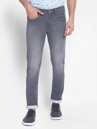 Grey Jeans-Men Jeans-Crimsoune Club