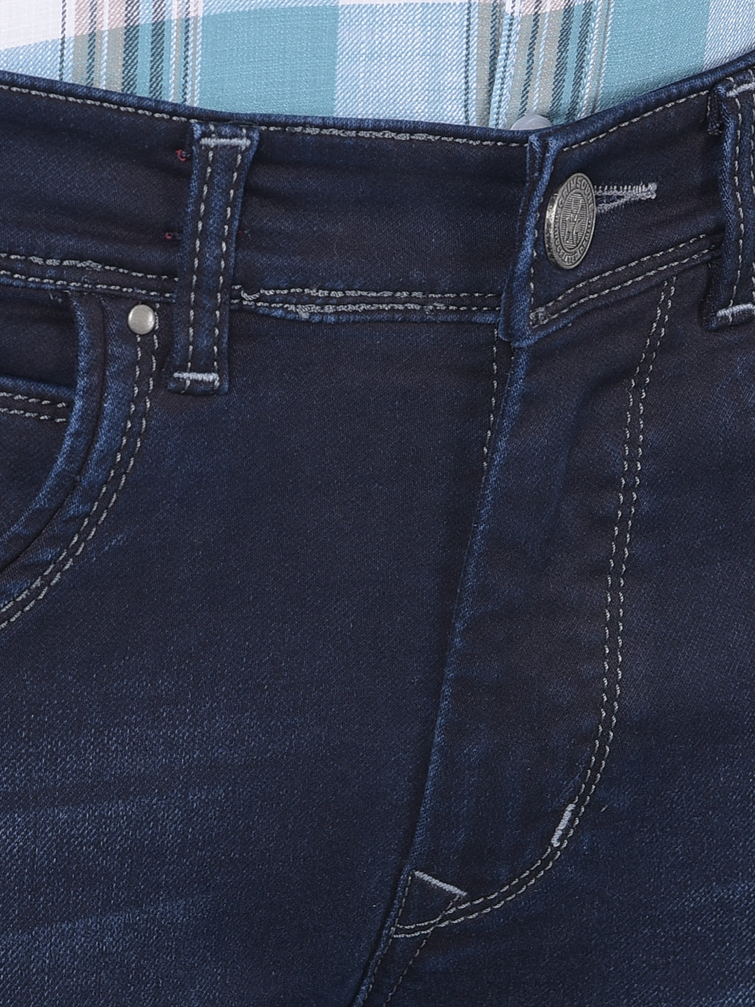 Navy Blue Jeans-Men Jeans-Crimsoune Club