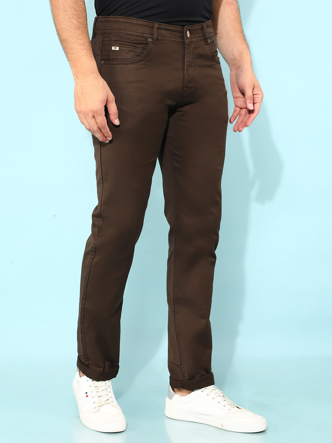 Brown Jeans-Men Jeans-Crimsoune Club