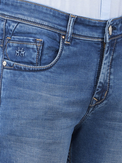 Blue Skinny Jeans-Men Jeans-Crimsoune Club