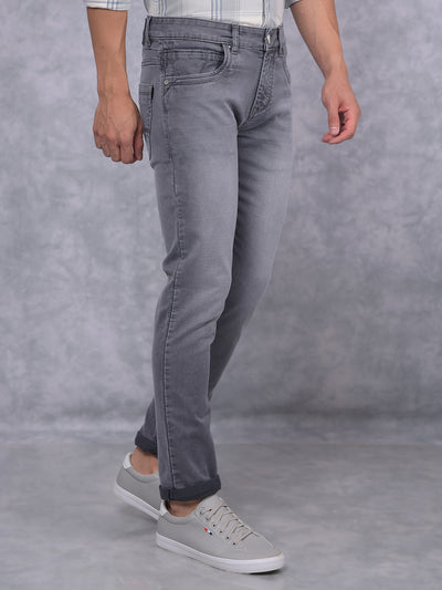 Grey Jeans-Men Jeans-Crimsoune Club