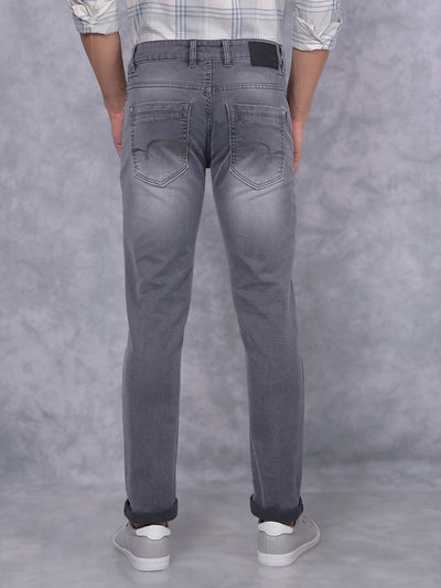 Grey Jeans-Men Jeans-Crimsoune Club