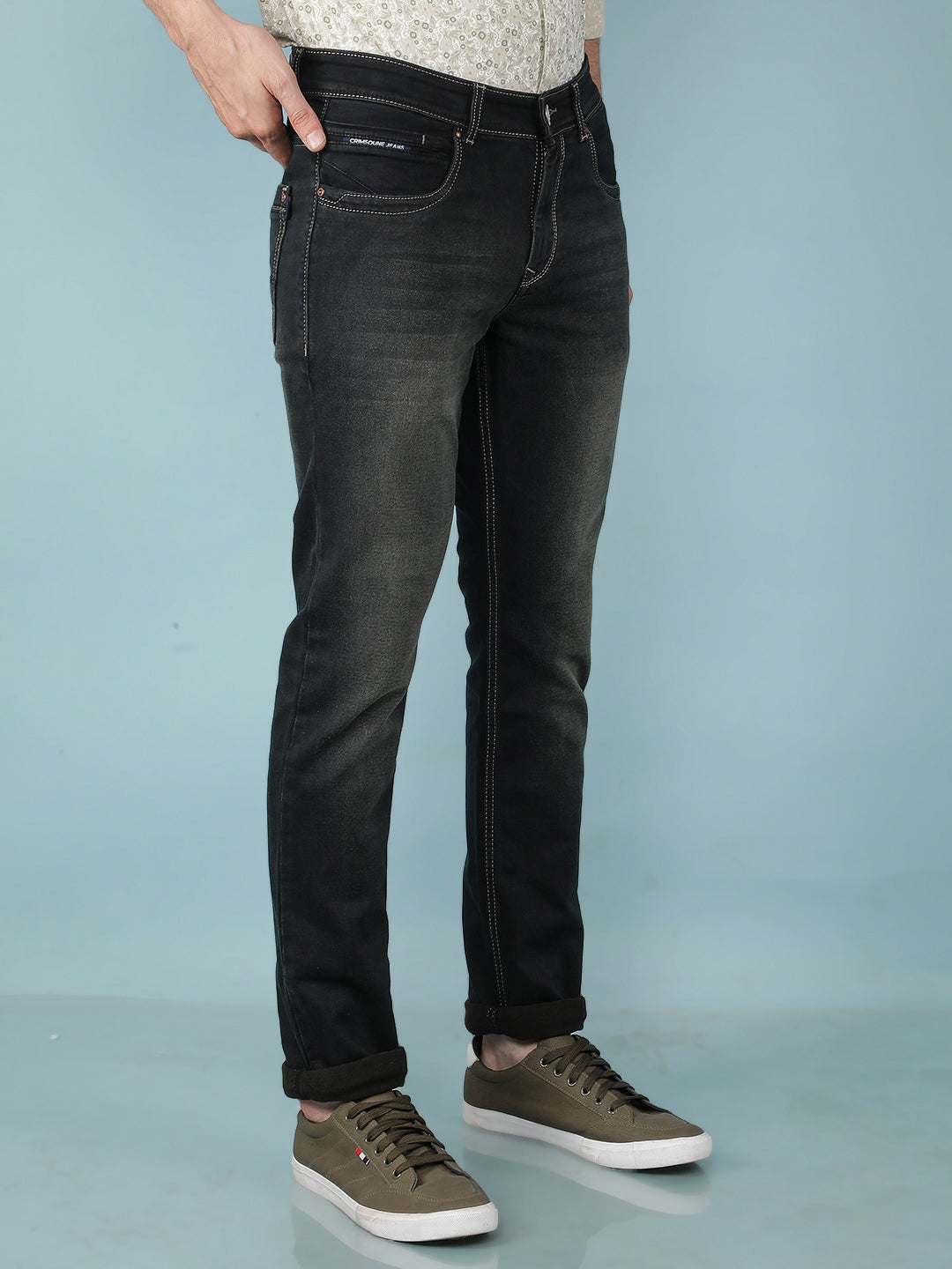 Brown Jeans-Men Jeans-Crimsoune Club