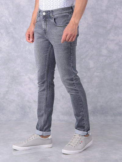 Grey Jeans-Men Jeans-Crimsoune Club