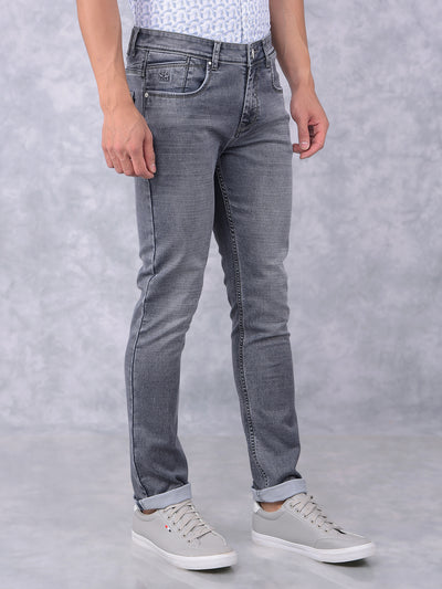 Grey Jeans-Men Jeans-Crimsoune Club