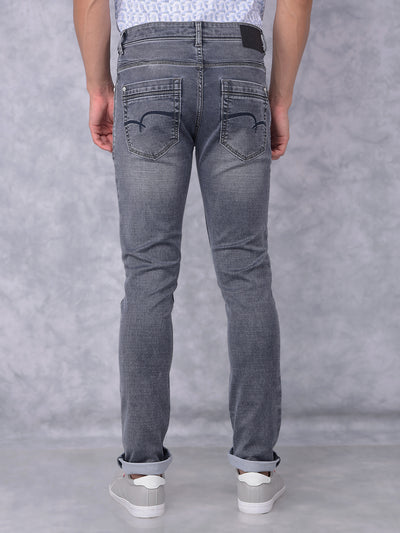 Grey Jeans-Men Jeans-Crimsoune Club