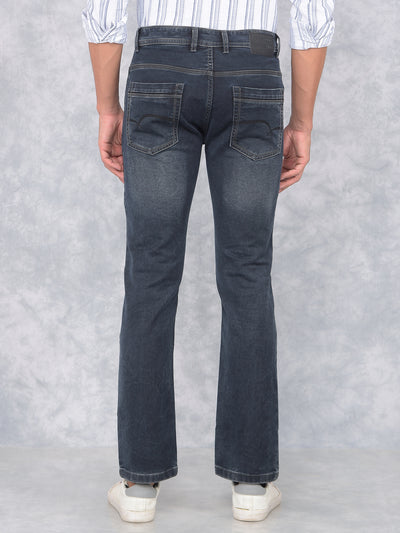 Grey Straight Jeans-Men Jeans-Crimsoune Club