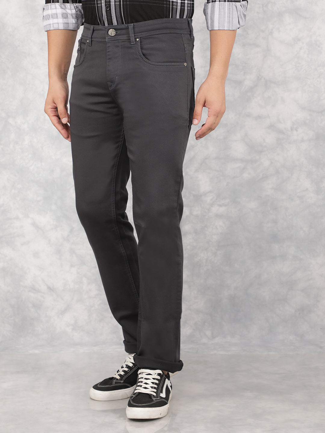 Black Straight Jeans-Men Jeans-Crimsoune Club