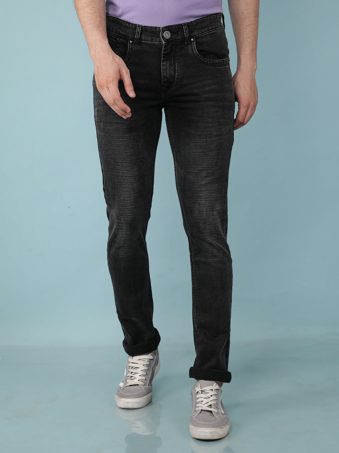 Black Jeans-Men Jeans-Crimsoune Club