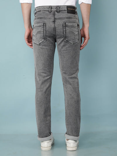 Grey Jeans-Men Jeans-Crimsoune Club