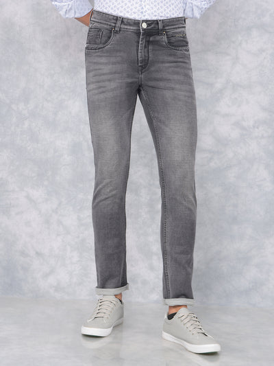 Grey Jeans-Men Jeans-Crimsoune Club