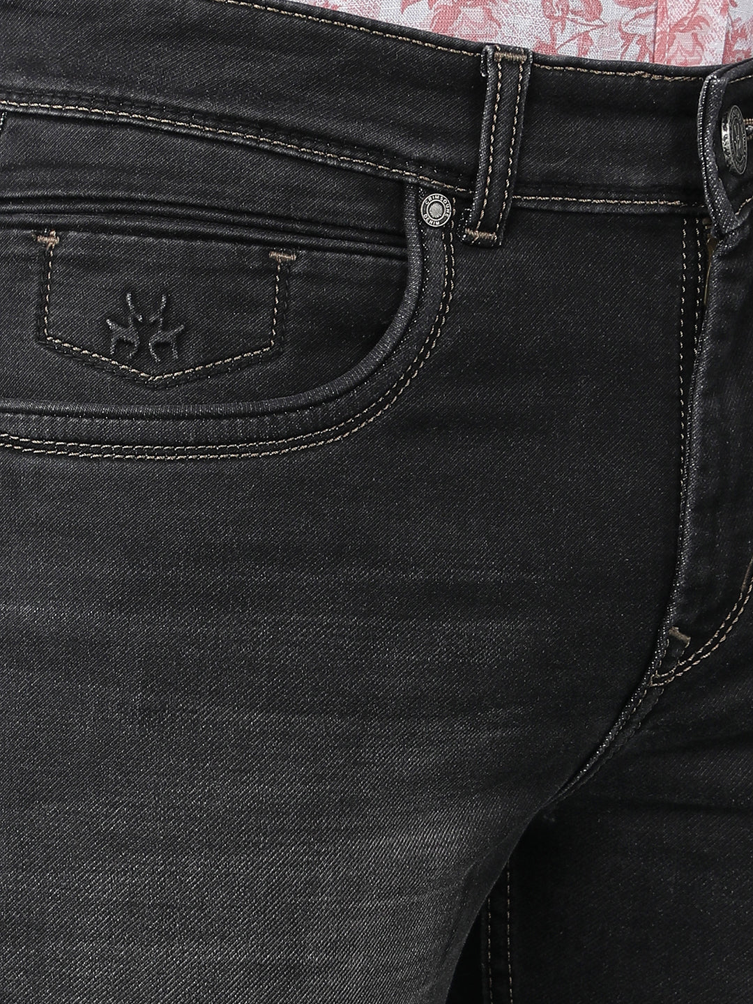 Black Straight Jeans-Men Jeans-Crimsoune Club