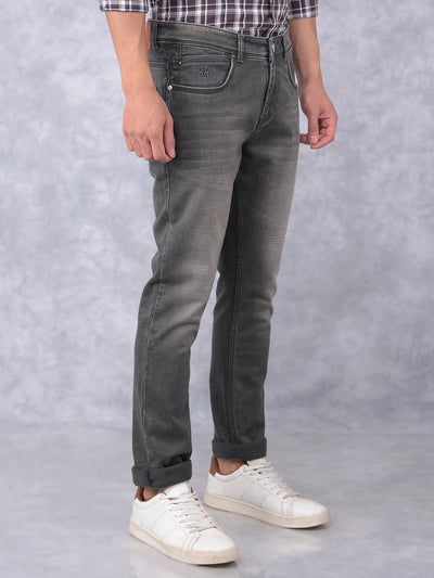 Grey Jeans-Men Jeans-Crimsoune Club