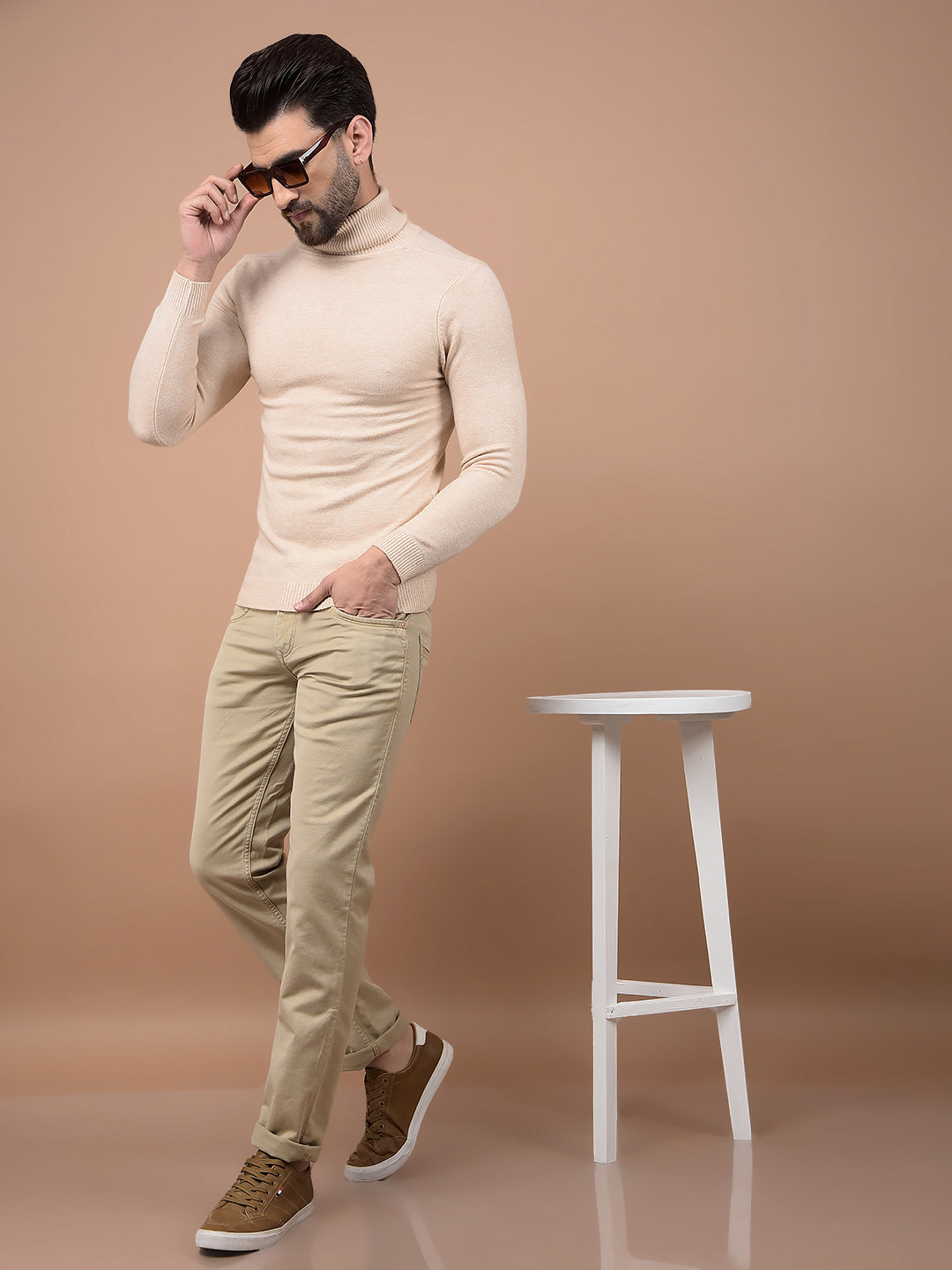 Beige Jeans