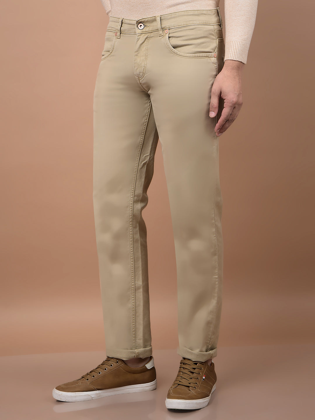 Beige Jeans